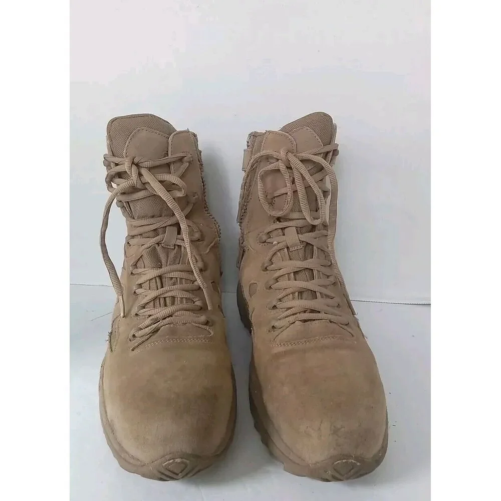 Tactical Military Combat Boots Desert‎ Tan High-Top Lace-Up Hiking Work Boots